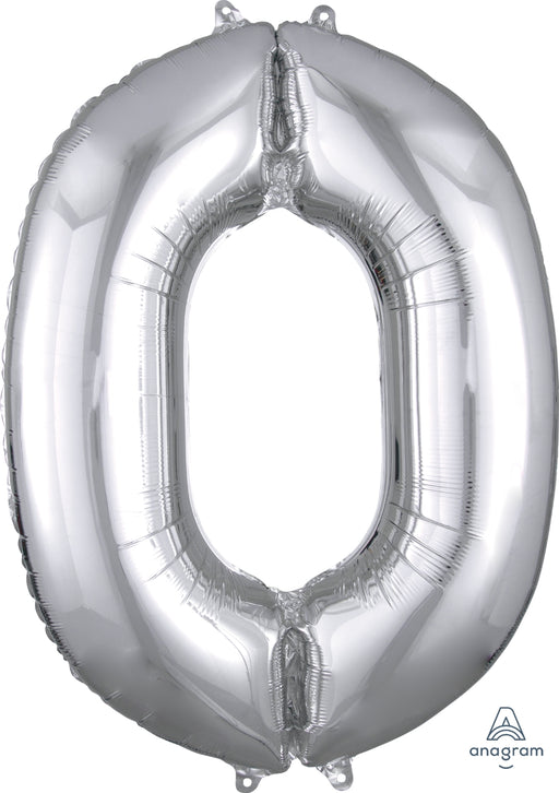 Oversized Number Balloons Silver - Party, Girl! 