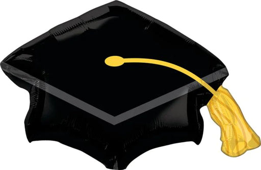 Graduation Cap Black Super Shape Foil Balloon