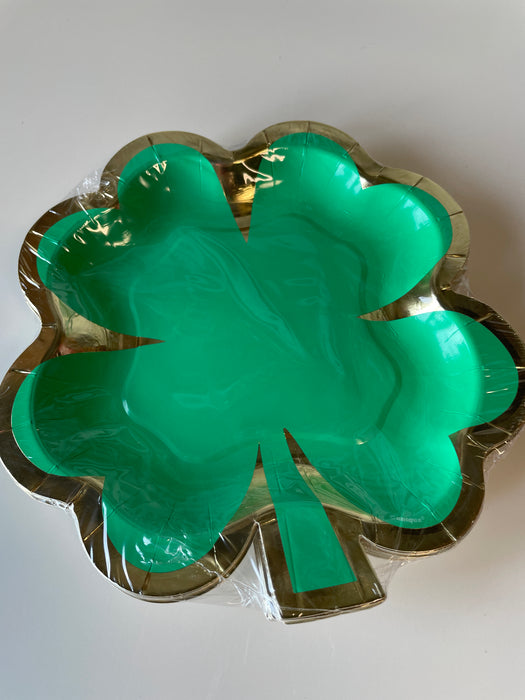 Shamrock Shape St. Patrick's Day Plates
