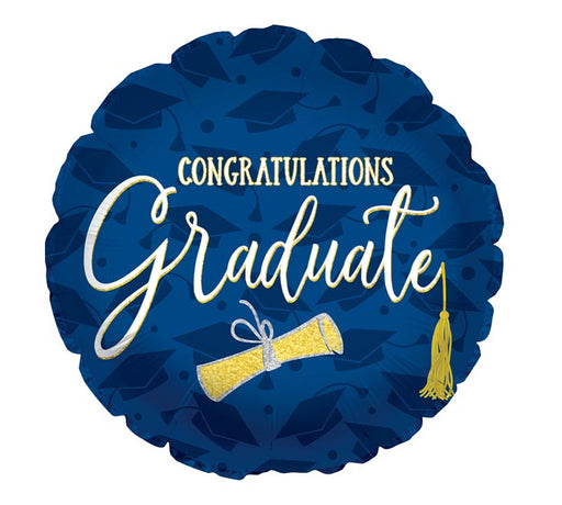 Congratulations Grad Tassel and Diploma Foil Balloon 17"