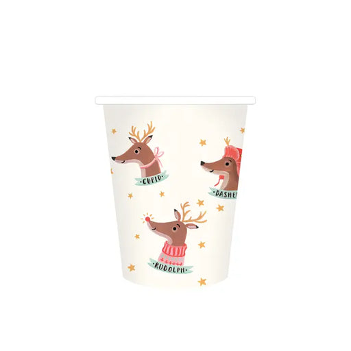 Dear Rudolph Reindeer Paper Cups