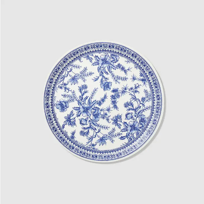 French Toile Blue and White Plates (2 size options)
