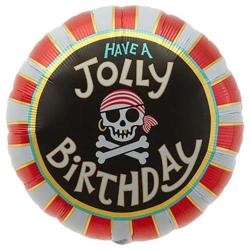 Pirate Jolly Birthday 18" Foil Balloon