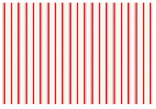 Placemats Red Ribbon Striped