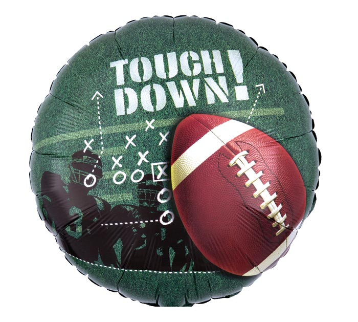Touchdown Football Foil Balloon 17"