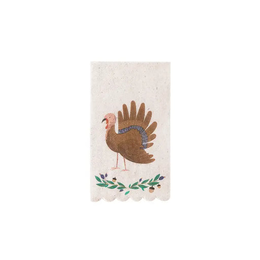 Scalloped Edge Turkey Guest Towels