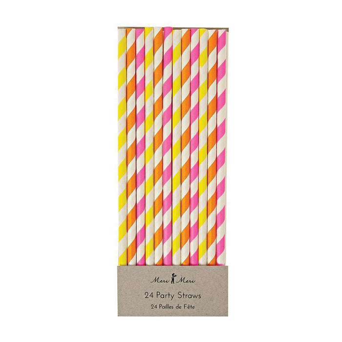 Neon Paper Straws - Party, Girl! 