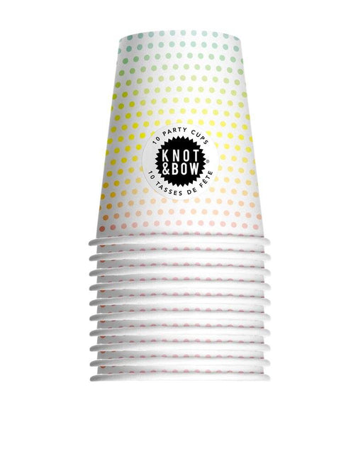 Rainbow Dot Party Cups - Party, Girl! 