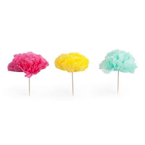Assorted Flower Treat Picks - Party, Girl! 