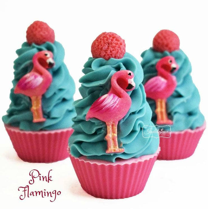 Pink Flamingo Artisan Soap Cupcake - Party, Girl! 
