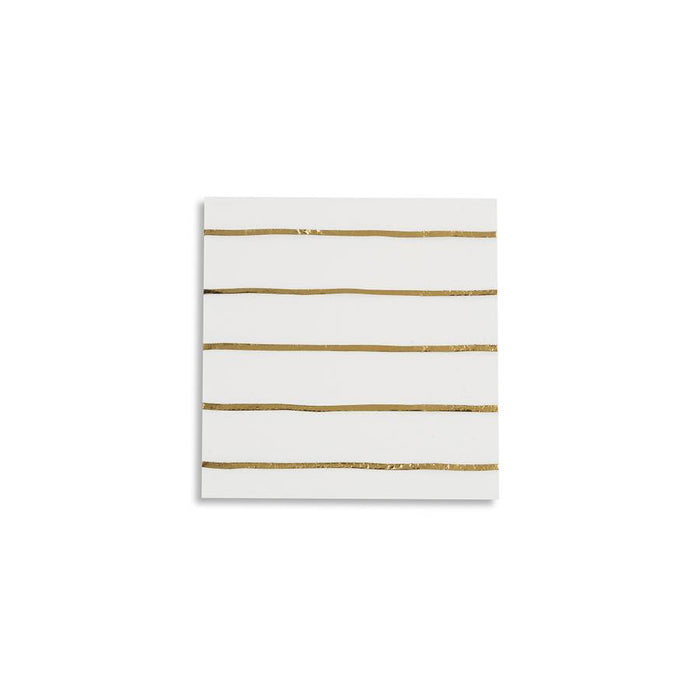 Simple Stripes Metallic Napkins Small (multiple colors available) - Party, Girl! 