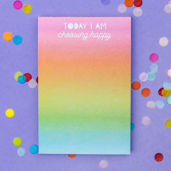 Choose Happy 4x6 Notepad - Party, Girl! 