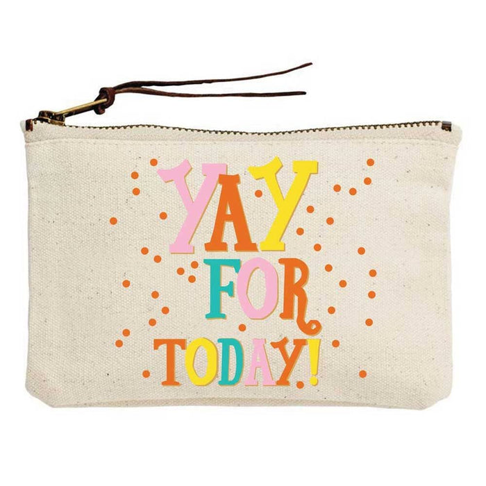 Yay For Today Canvas Pouch - Party, Girl! 