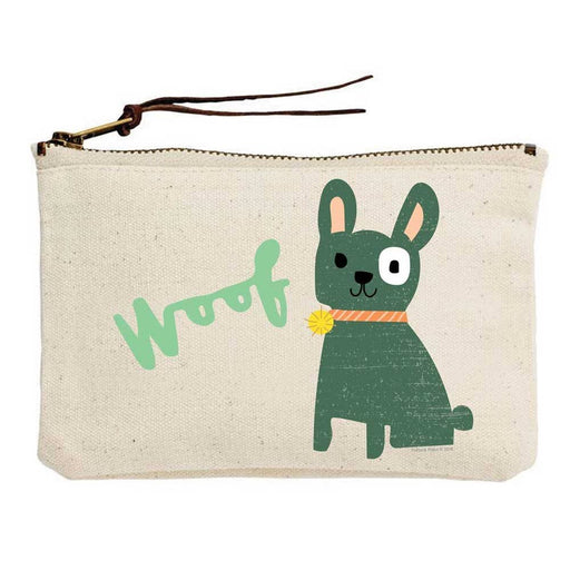 Woof Doggy Canvas Pouch - Party, Girl! 