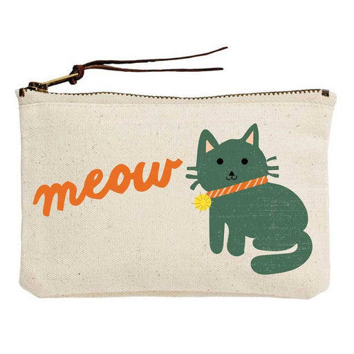 Meow Kitty Canvas Pouch - Party, Girl! 