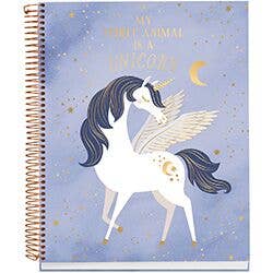 Unicorn Spiral Notebook - Party, Girl! 