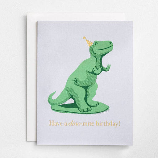 Dinomite Birthday Foil A2 Single Card - Party, Girl! 