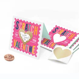 Create Your Own Scratch Off Valentines (Box of 18) - Party, Girl! 