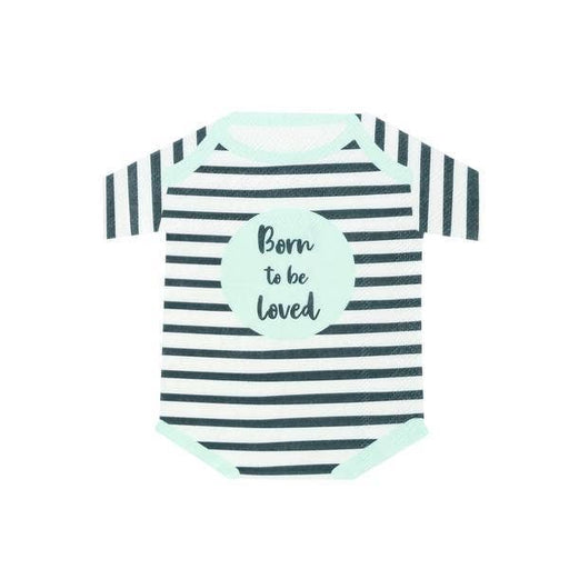 Born To Be Loved Onesie Shaped Napkin