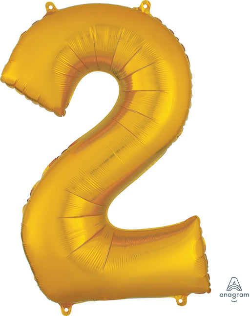 Oversized Number Balloons Gold - Party, Girl! 