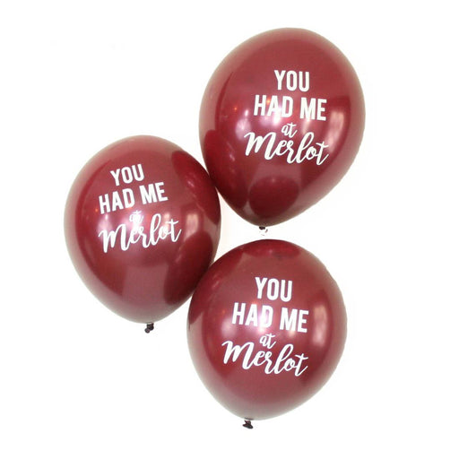 Merlot Latex Balloons - Party, Girl! 