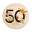 50 Is Beautiful Birthday Plates