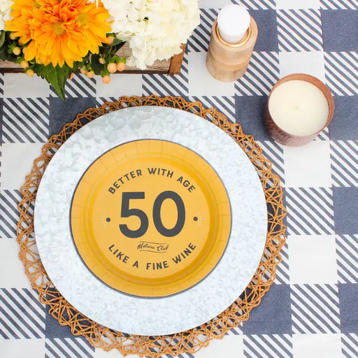 Better With Age 50 Mature Club Birthday Plates