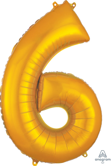 Oversized Number Balloons Gold - Party, Girl! 