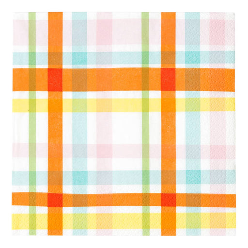 Hop Over The Rainbow Check Luncheon Napkins