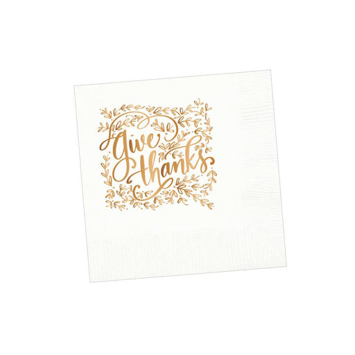 Give Thanks Cocktail Napkins