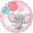 Enchanting Elephant Plates - Blue and Pink - Party, Girl! 