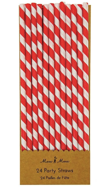 Red & White Straws - Party, Girl! 