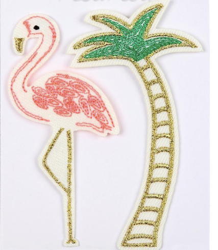Flamingo & Palm Tree Patches - Party, Girl! 
