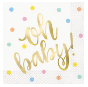 Oh Baby Luncheon Napkins - Party, Girl! 