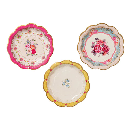 Truly Scrumptious Vintage Floral Tea Party Paper Plates Small
