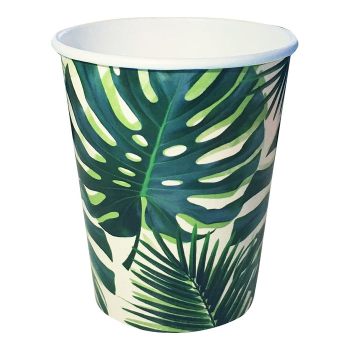 Tropical Fiesta Palm Leaf Paper Cups - Party, Girl! 