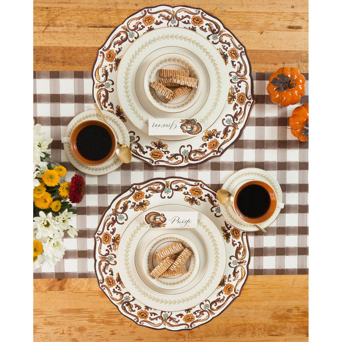 Placemats Die Cut Thanksgiving China