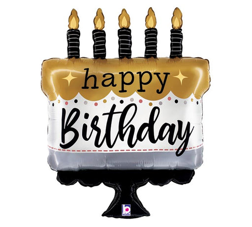 Happy Birthday Cake Super Shape Foil Balloon