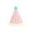 Birthday Hat Shaped Plate - Pink