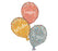 Happy Birthday Metallic Trio Foil Balloon, 40"