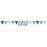 Glitter One First Birthday Pennant Banner - Blue and Pink - Party, Girl! 