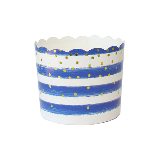 Baking / Snack Cups Blue and White Stripe