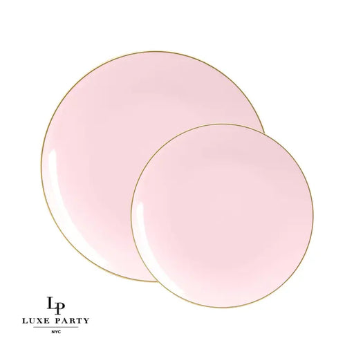 Luxe Party Blush and Gold Dinner Plates