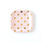 Blush with Gold Dots Square Plates