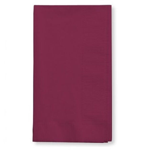 Solid Touch of Color Dinner Napkins - Burgundy
