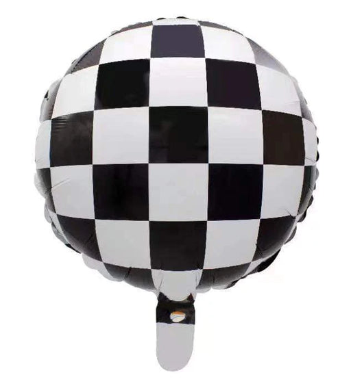 Checkered Flag Racing Foil Balloon 18"