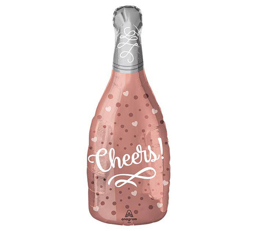 Cheers Champagne Bottle Foil Balloon, 26"