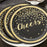 Cheers Plates Black and Gold Foil