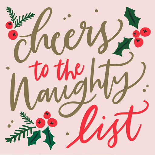 Cheers to the Naughty List Cocktail Napkins