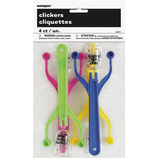 New Years Eve Party Neon Clickers/Noisemakers